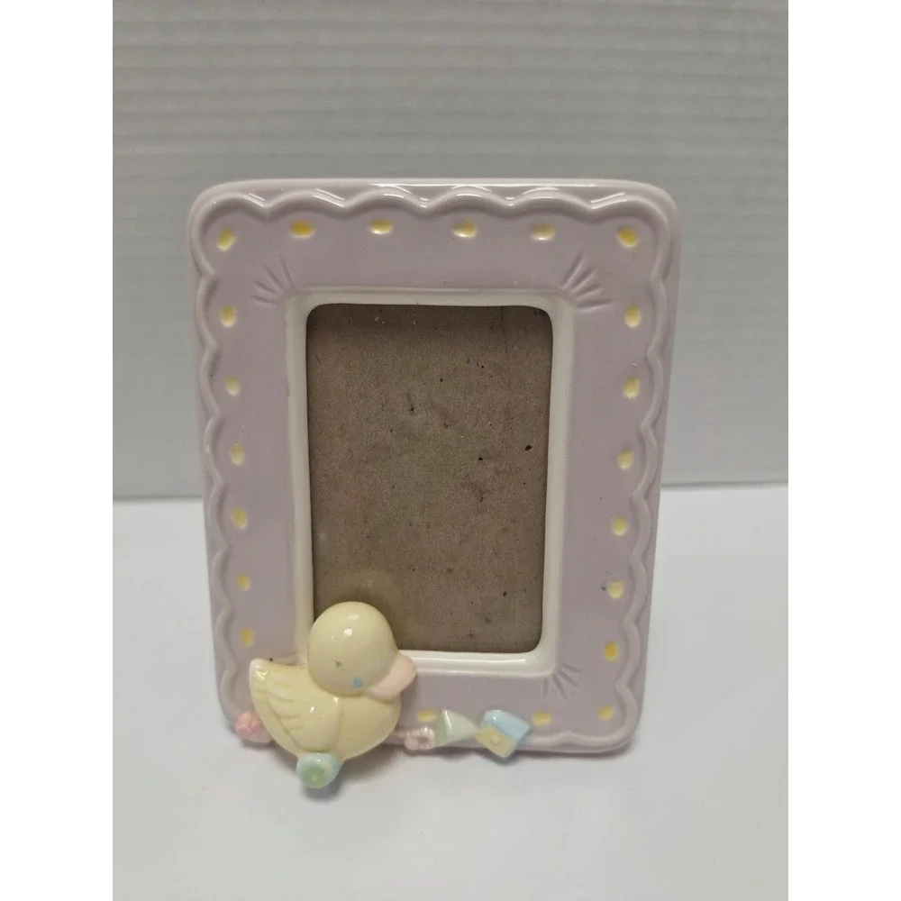 Vintage Baby duck photo‎ frame 3D 3 Dimensional pastel